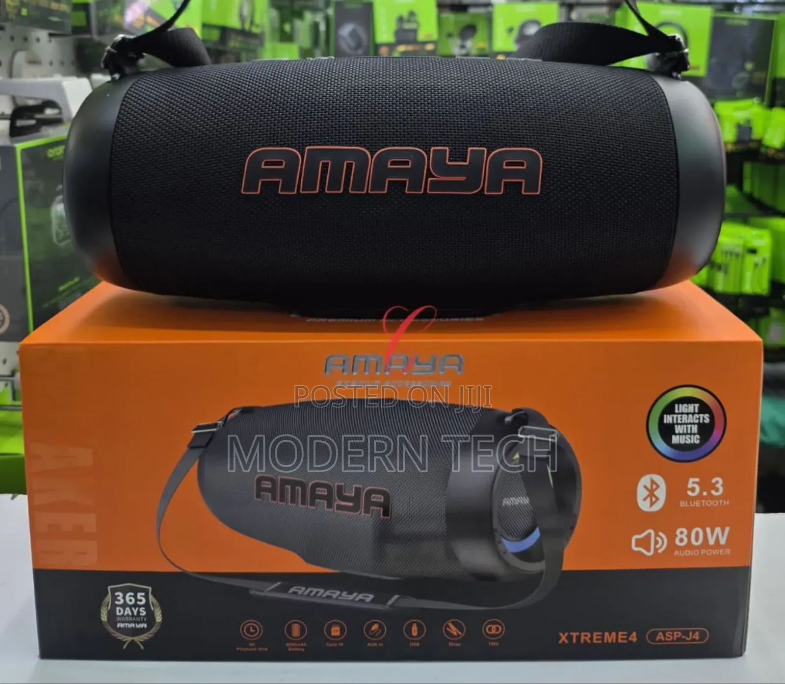 Amaya Asp-J4 Boom Box Bluetooth Speaker