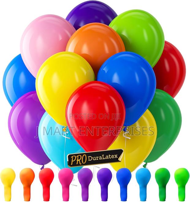 Assorted Rainbow Balloons - 100 Pack 12 Inch - main view