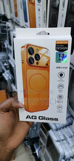 Naqwxe Ag Back Glass Converter Case for iPhone 13 Pro