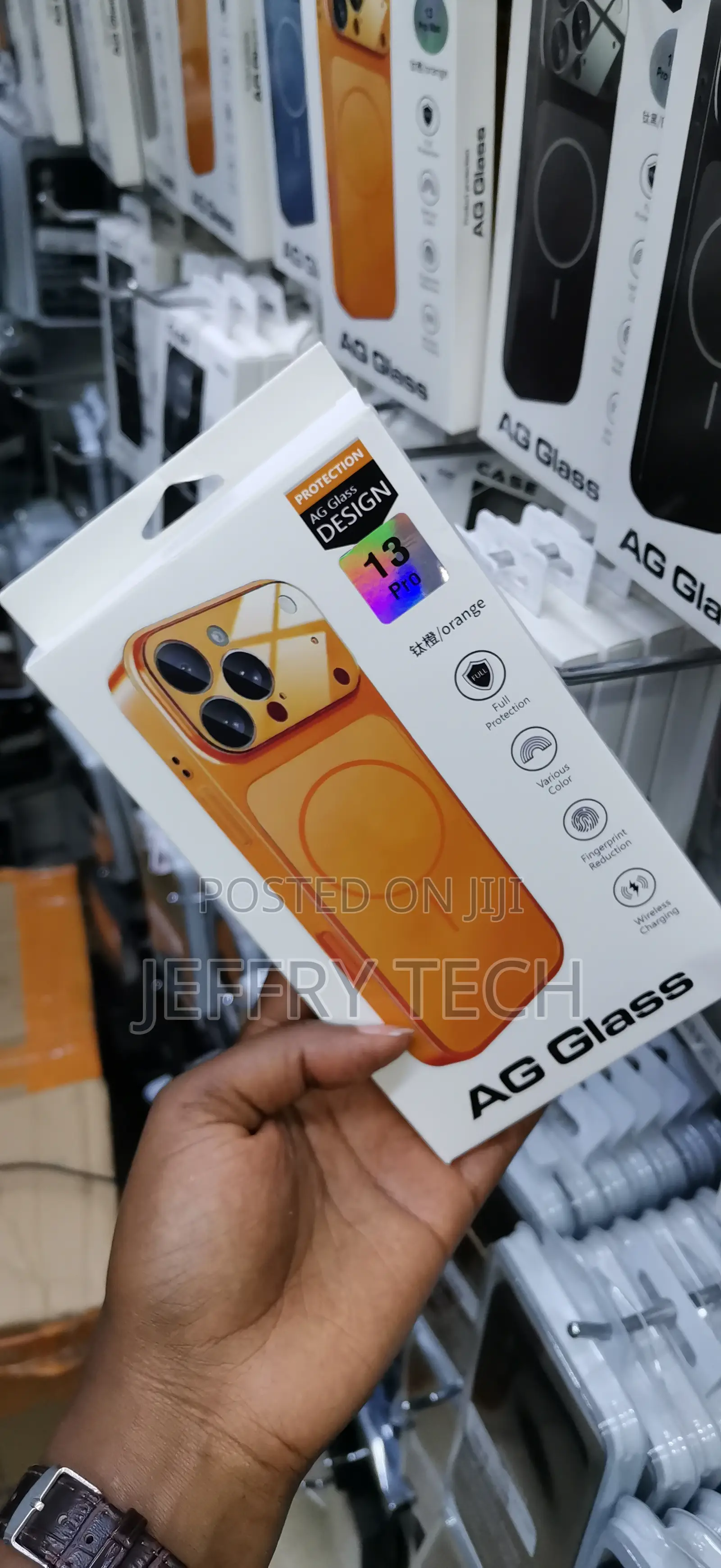 Naqwxe Ag Back Glass Converter Case for iPhone 13 Pro