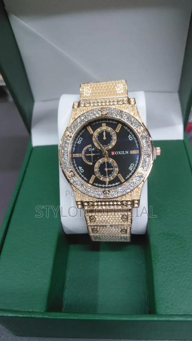 Luxury Boxln Gold Iced Watch – Classy Durable - main view