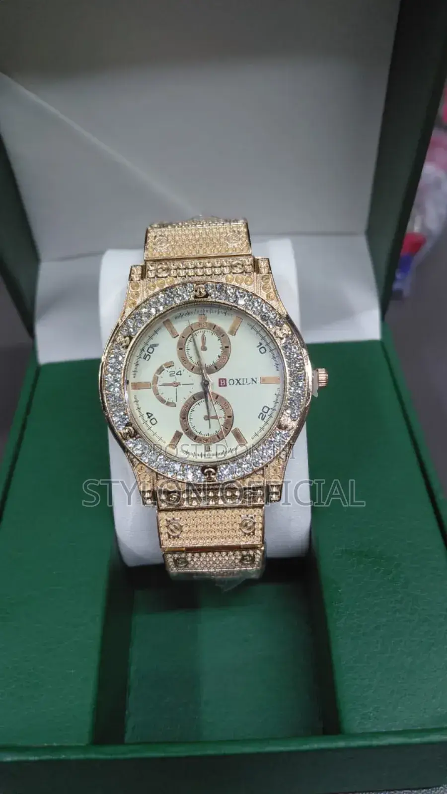 Luxury Boxln Gold Iced Watch – Classy Durable