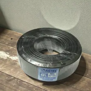 Long Transmission Distance Astel 100m Rg6 Coaxial Cable Black