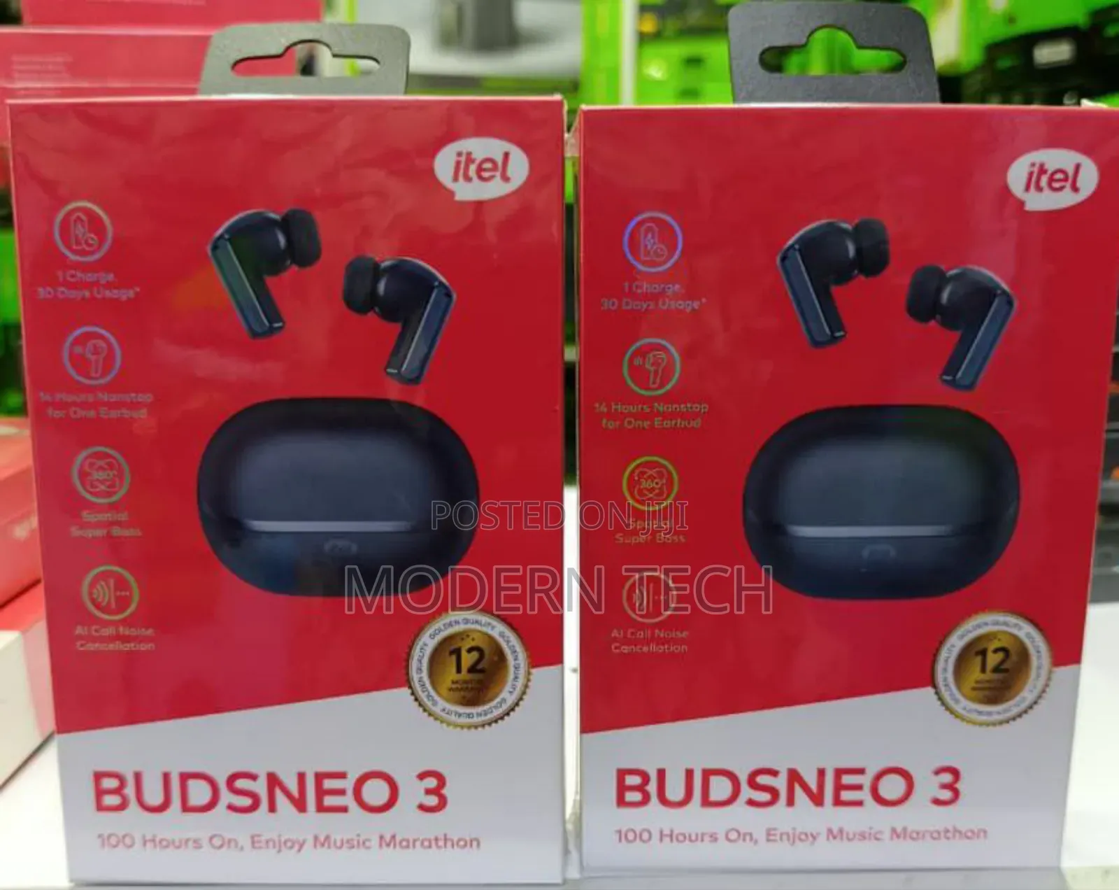 Itel Buds Neo 3, Ai Call Noise Cancellation Earbuds