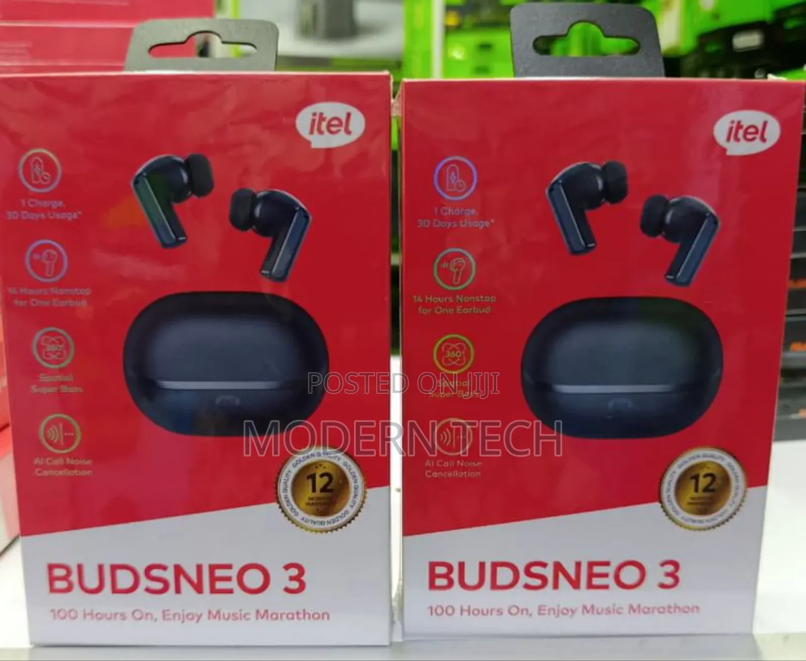 Itel Buds Neo 3 100 Hours Long Playtime
