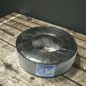 Energy Saving Astel 100m Rg6 Coaxial Cable Black Long Lasting