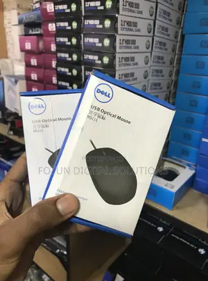Dell Usb Optical Mouse - Wired 3-Button Scroll Mouse for Pc Laptop