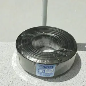 Convenient Astel 100m Rg6 Coaxial Cable Black Easy Setup