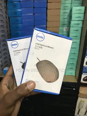 Dell Usb Optical Mouse (Black/Blue) - For Business Government Setups