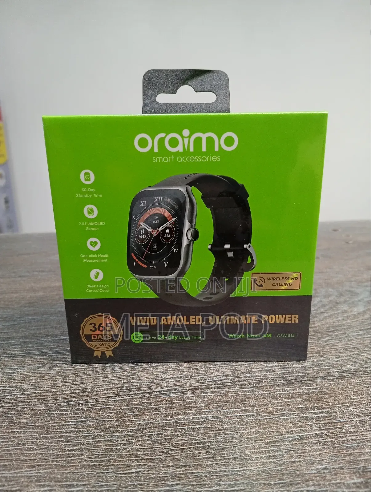 Oraimo Watch Nova Am2.01"Amoled Screen Smart Watch