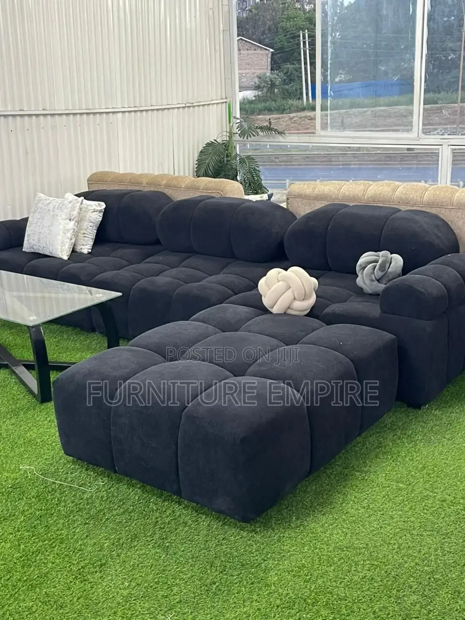 Rustic Cool 6 Seater Bubble L Sofa