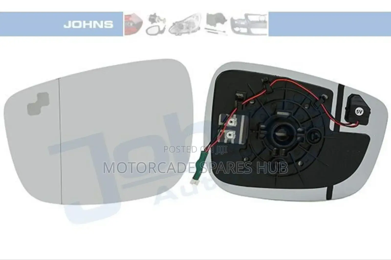 Mazda Demio 2014-2018 Side Mirror Glass With Blindspot Sensor