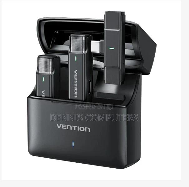 Vention Usb-c 2-pack Wireless Lavalier Microphone Black Type - main view