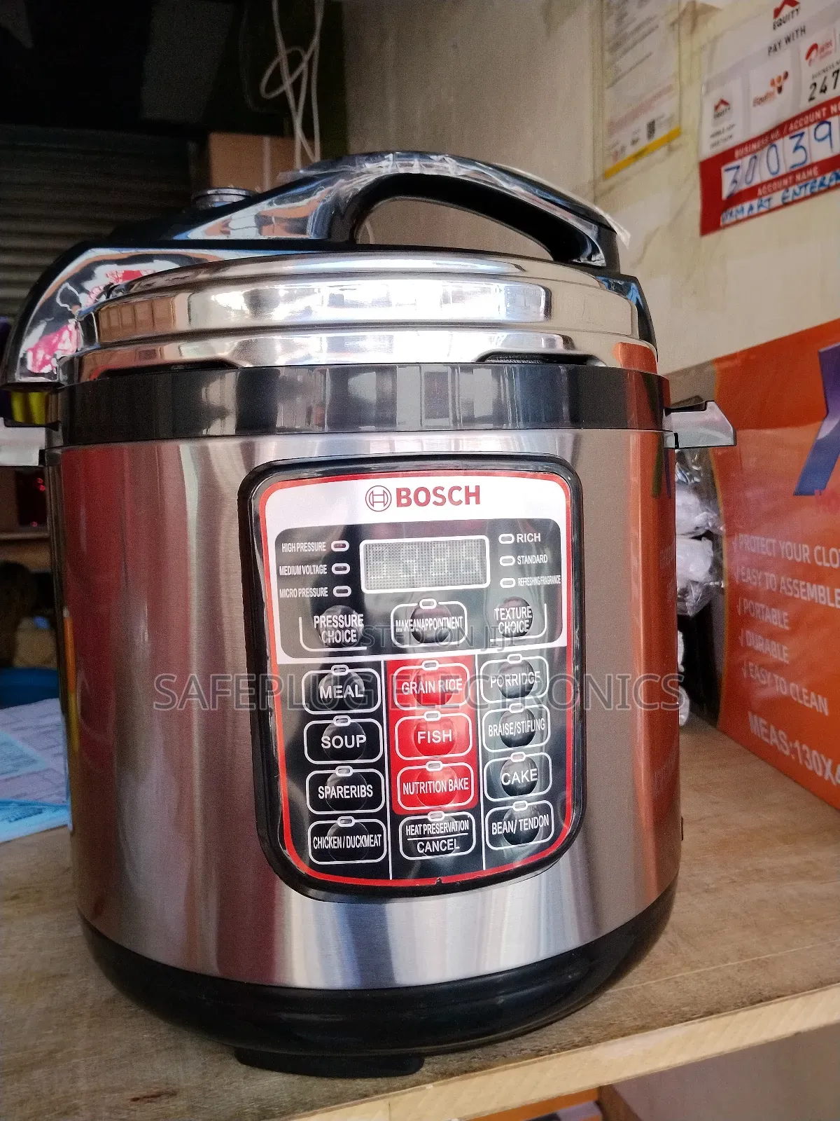 Bosch 6l Smart Pressure Cooker - 10-in-1 Functions: Rice, Stew, Yogurt