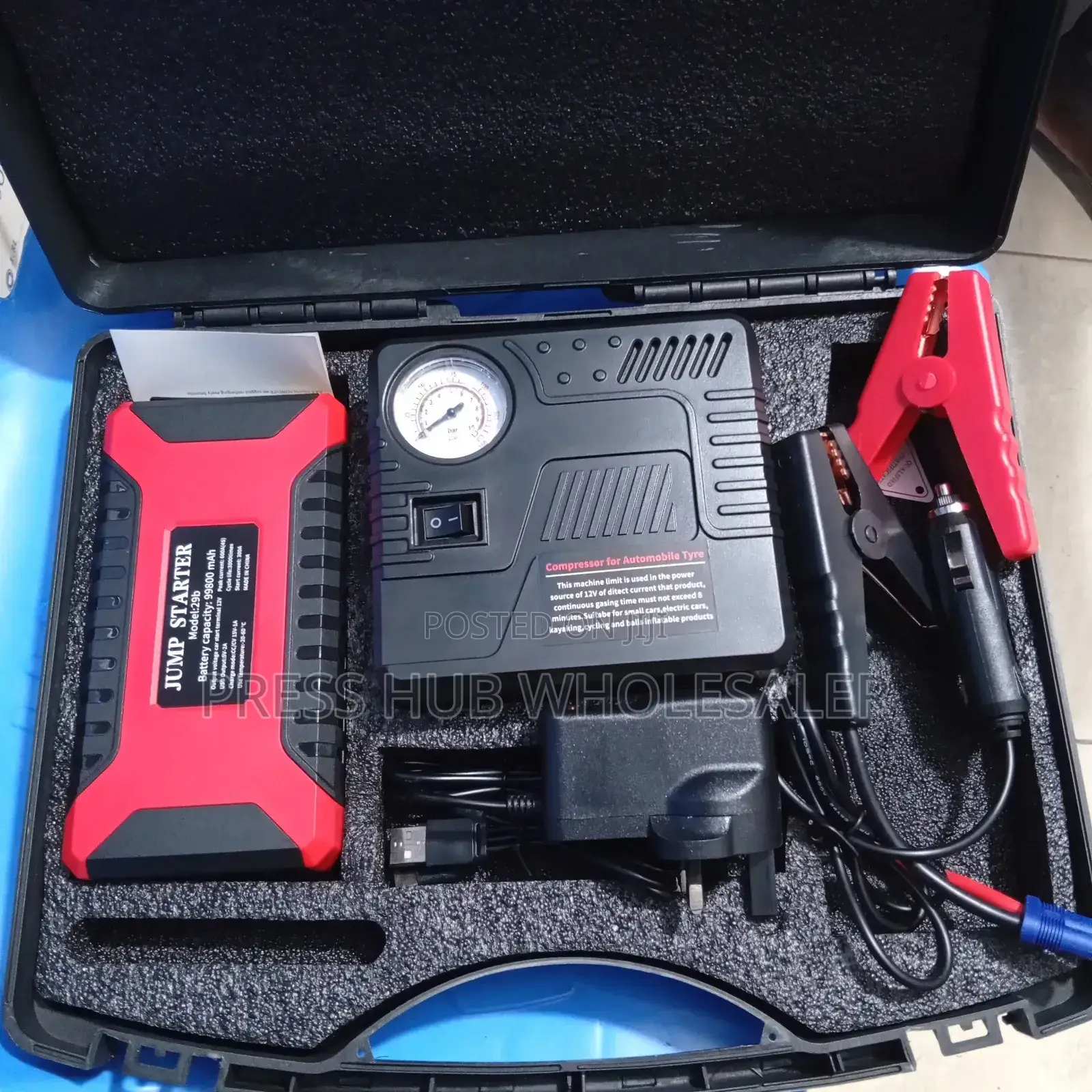 Multi-Function Car Jump Starter Kit.