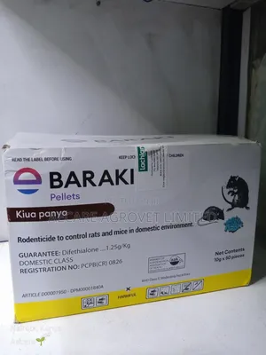 Baraki Pellets Rat, Mice Bait Rodenticide 10grams × 50 Pieces