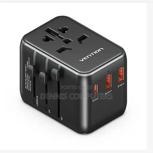 Vention 3-port Usb (C + A + A) Universal Travel Adapter (20w/18w/18w)
