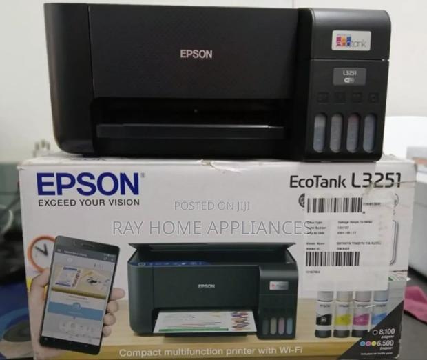 Epson Ecotank L3251 A4 Wifi Wireless All in One Ink Tank Printer