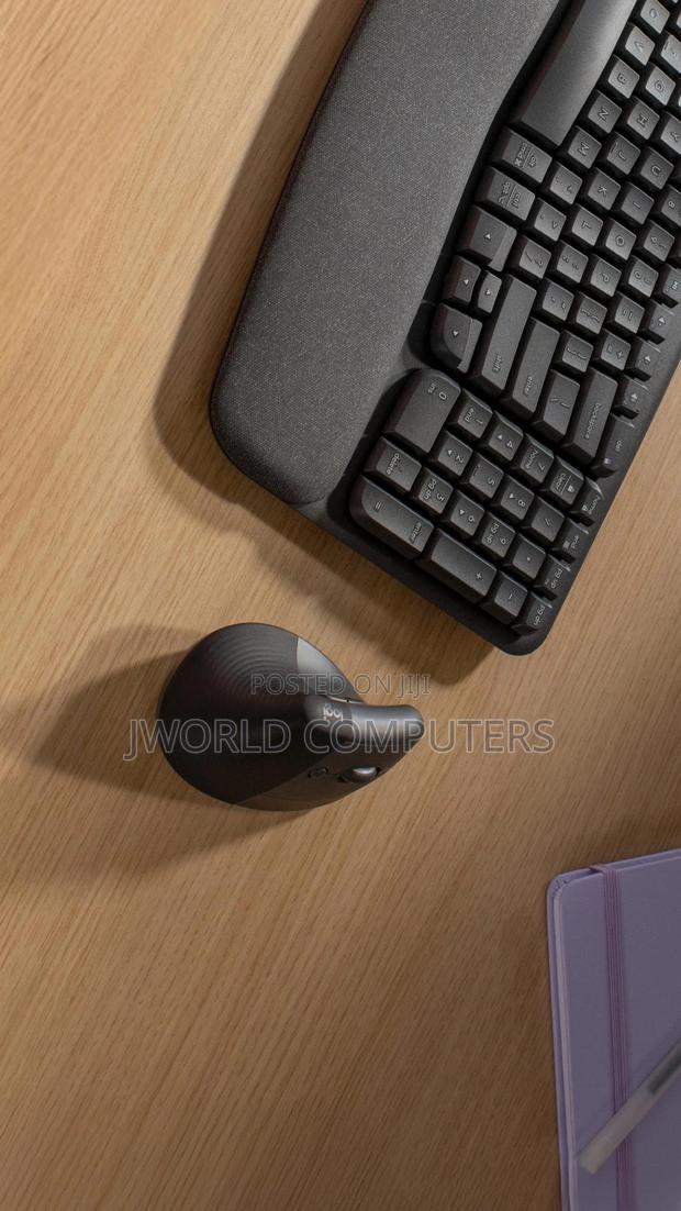 Logitech Lift Vertical Ergonomic Wireless And Bluetooth Mouse - main view