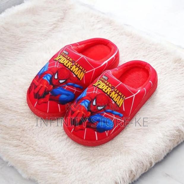 Kids Fluffy Indoor Slippers/ Spiderman Indoor Slippers