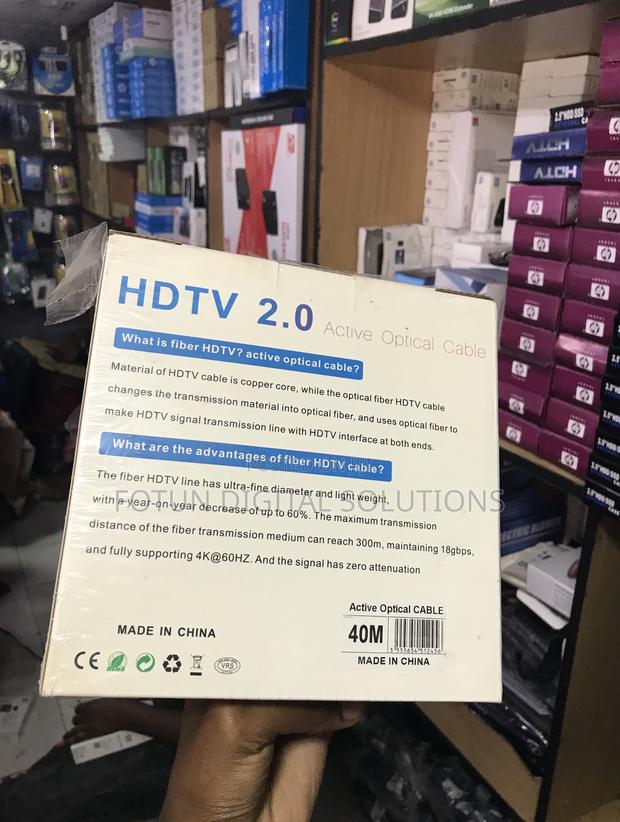 40m Active Optical Hdmi Cable - At 60hz Hdr, 18gbps Hdmi 2.0