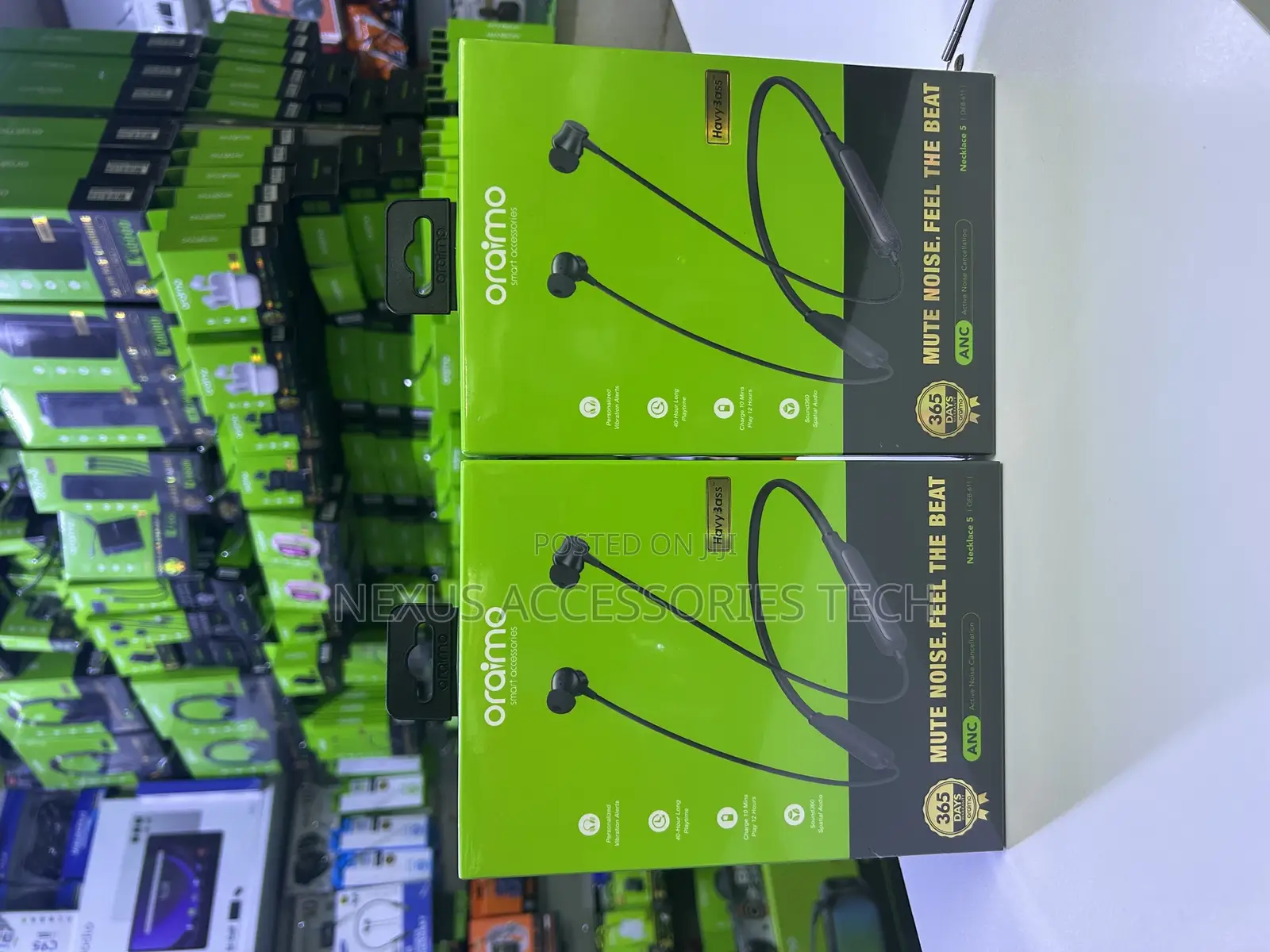 Oraimo Necklace5 Bluetooth Wireless Earphones With Anc