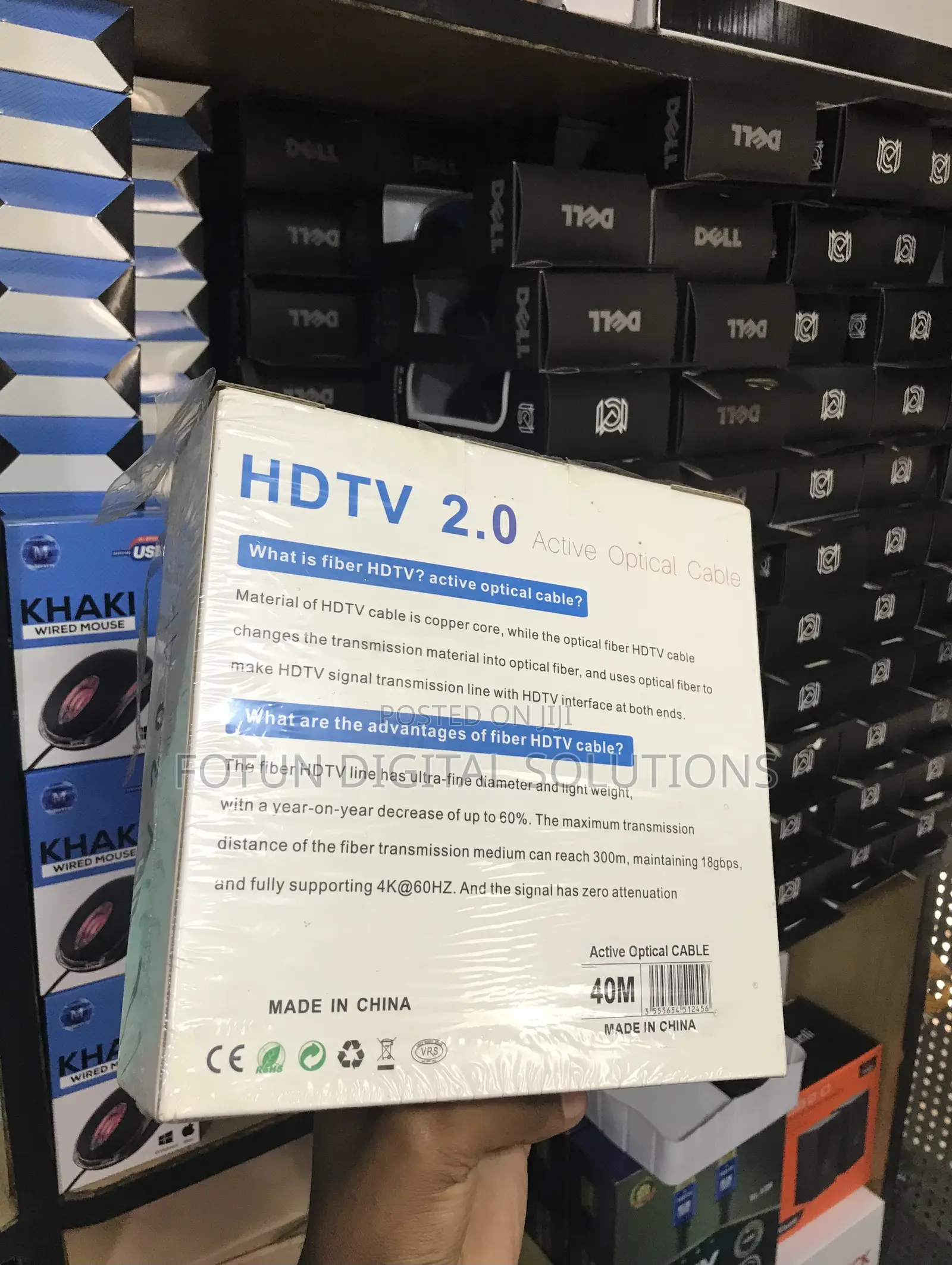 Premium 40m Active Optical Hdmi 2.0 Cable for Dedicated Home Theaters