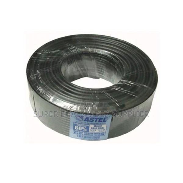 Ultra High Quality Astel 100m Rg6 Coaxial Cable Black Strong