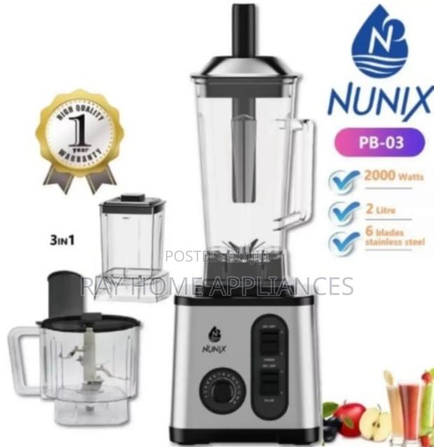 2000 Watts Nunix 3 in 1 Commercial Blender