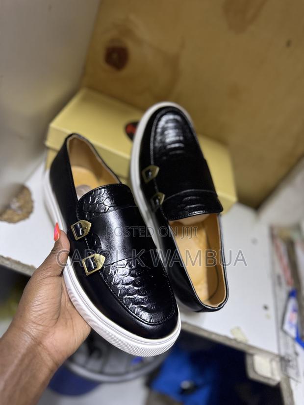 Double Monk Casuals Available in Black and Brown Call - main view