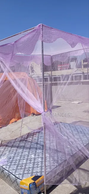 4-Stand Mosquito Net - Double Bed Size, Durable Easy to Install