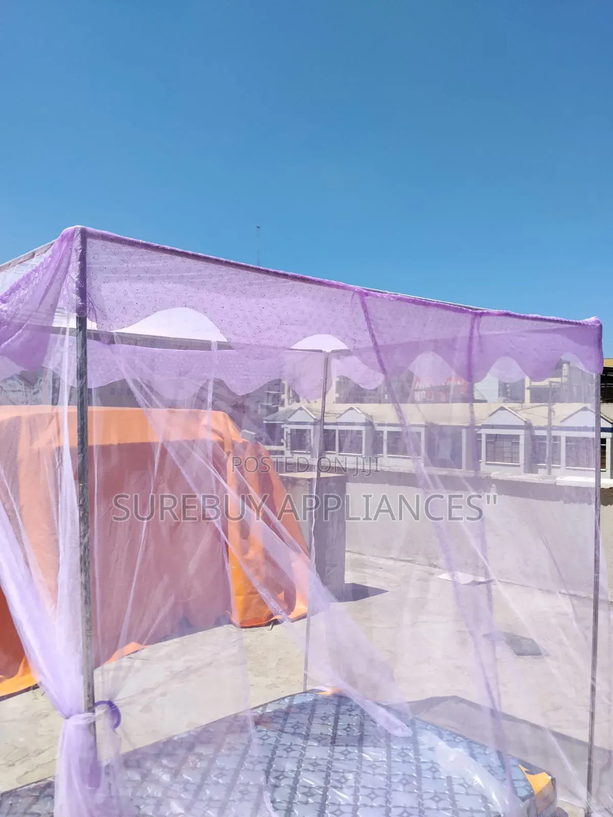 Premium 4-Stand Mosquito Net - Extra Fine Mesh, Strong Frame
