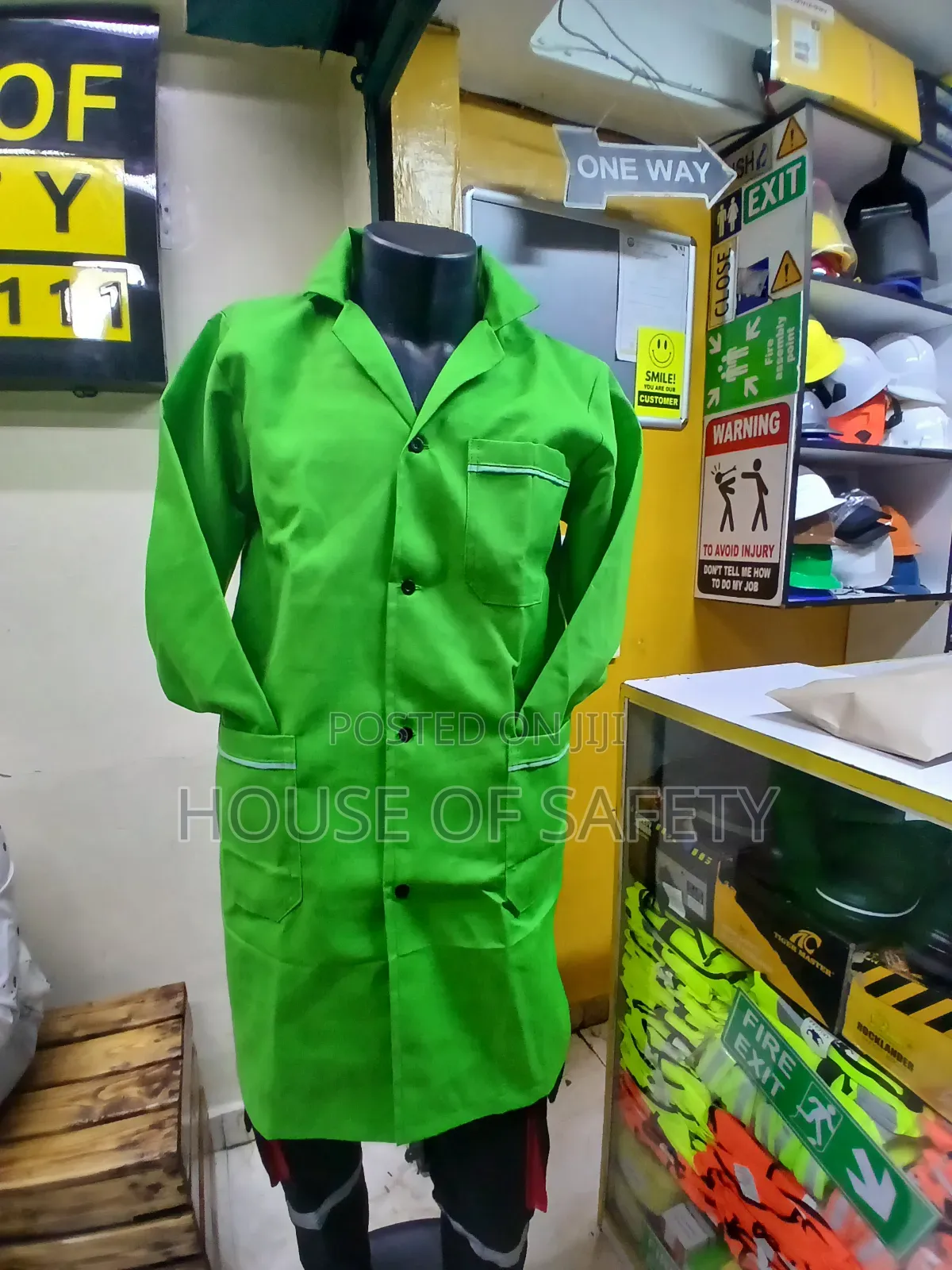 Standard Design Dust Coat in Colours Safaricom Green