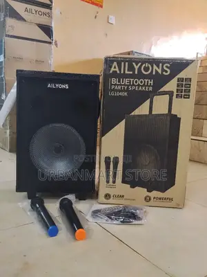 Trolley Speaker:Ailyons 10 Inch Portable Speaker With Powerful Sound