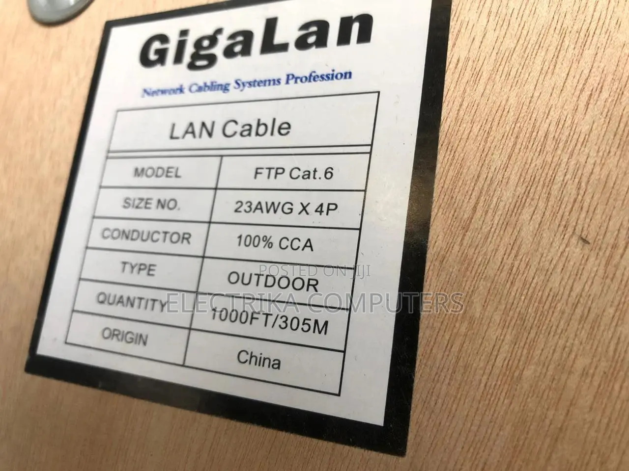 Gigalan Outdoor Cable Cat 6