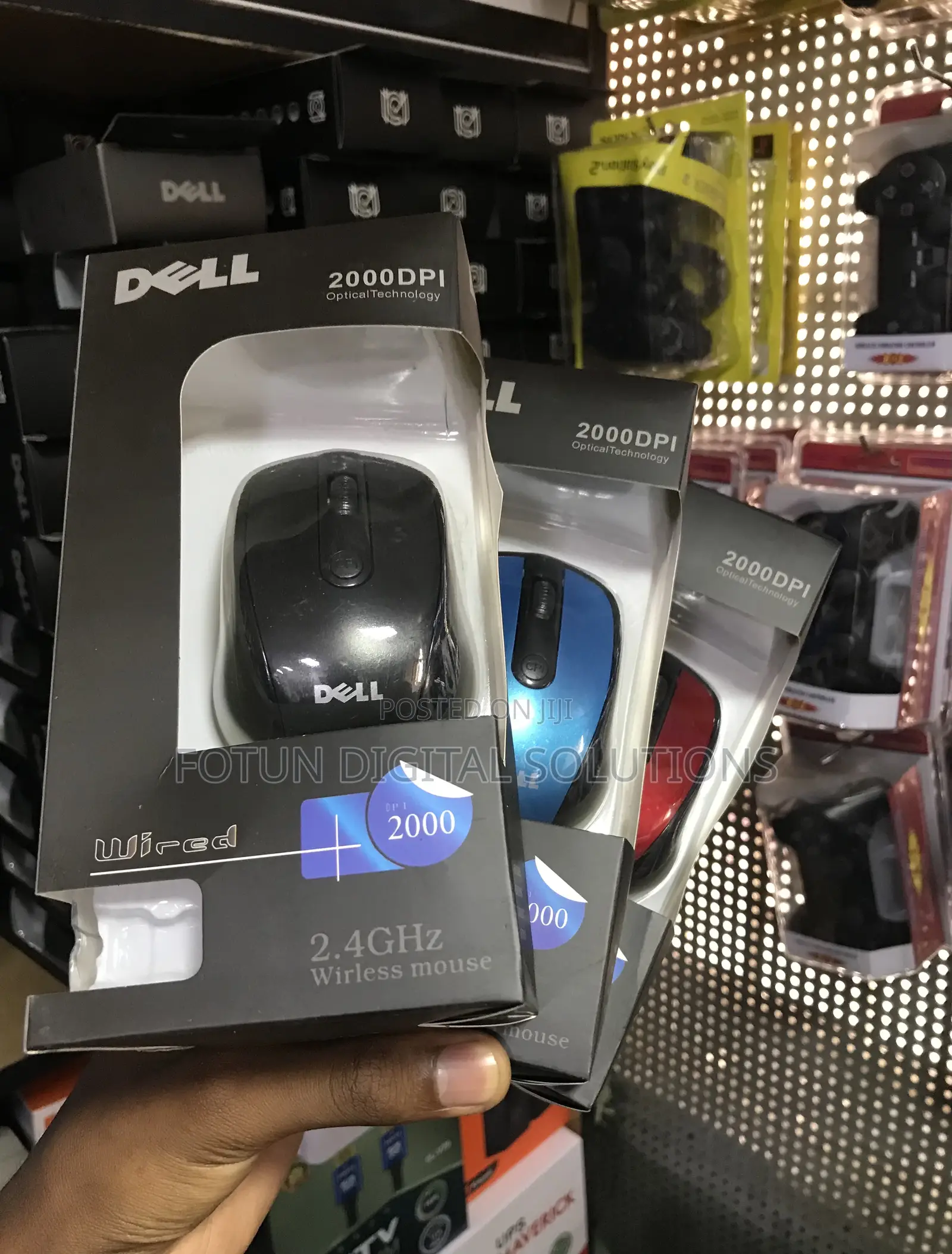 Dell Basic Wireless Mouse - Affordable 3-Button, Plug Play
