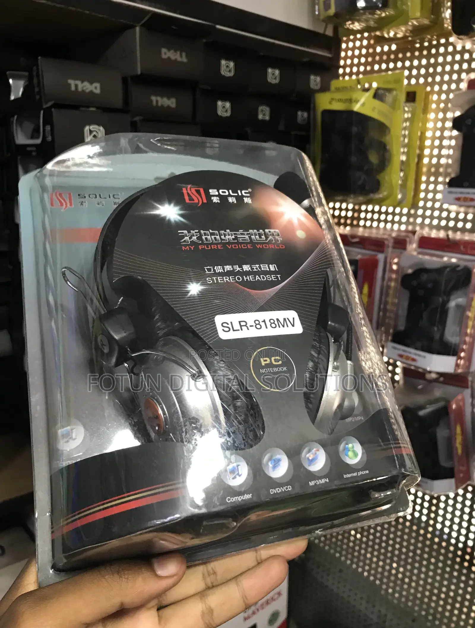 SLR-818mv Lightweight Stereo Headset - For Call Centers Remote Work