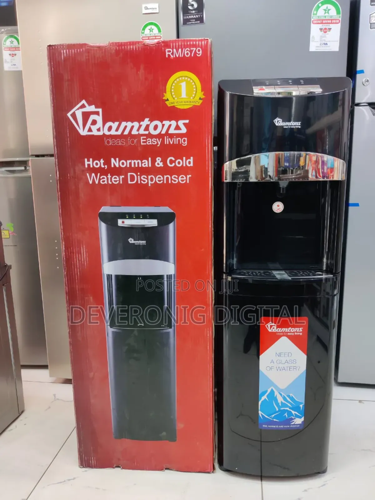 *Ramtons Bottom Load Dispenser Compressor Cooling