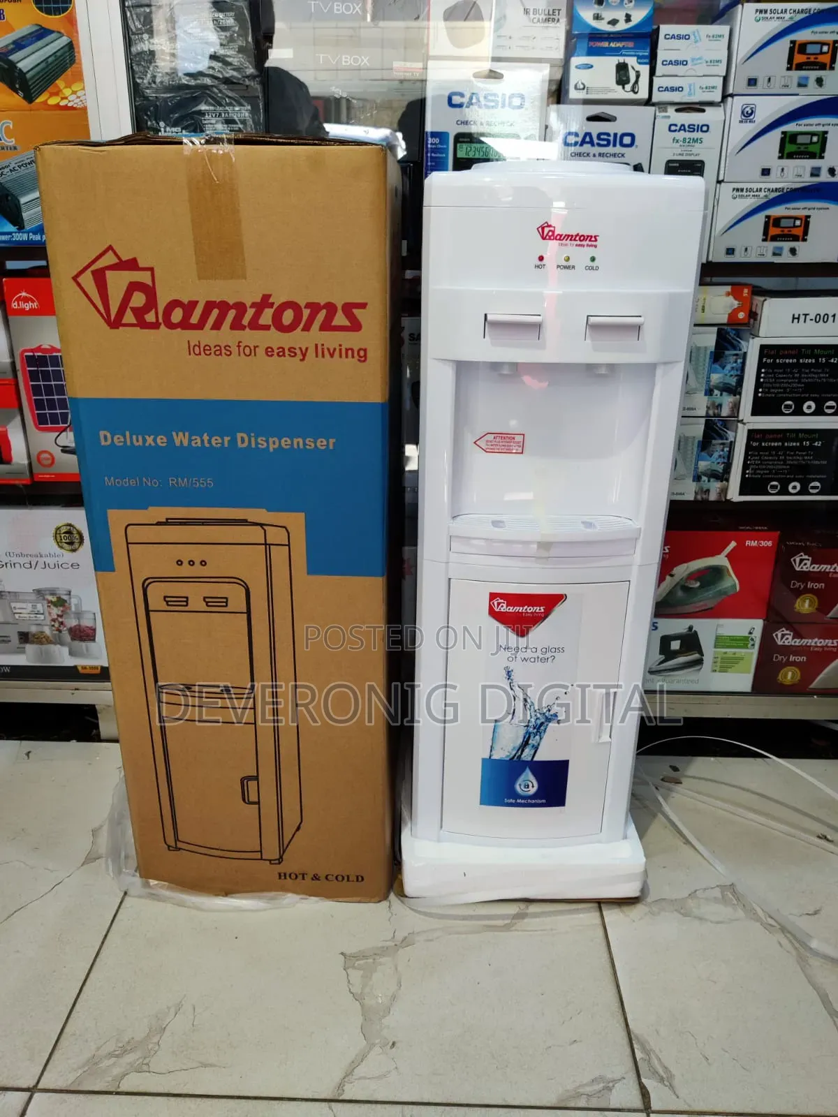 *Ramtons Dispenser Hot and Cold, Compressor Cooling Rm555