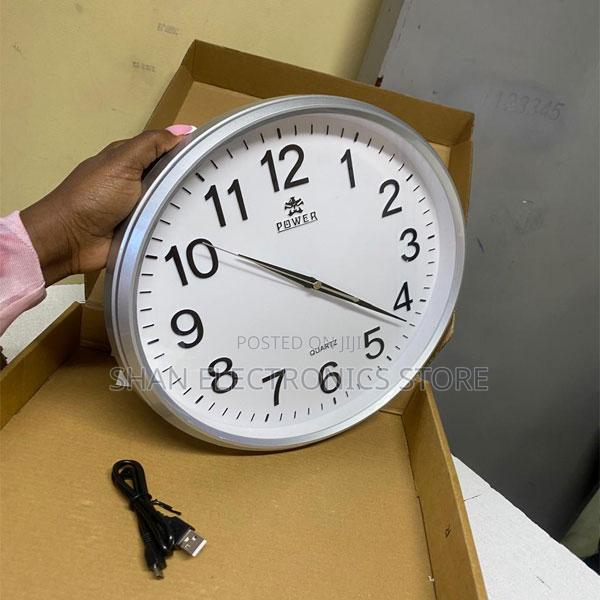 Contemporary Wall Clock With Clean Dial - main view
