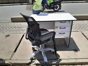 Office Desk and Swivel Mesh Chair