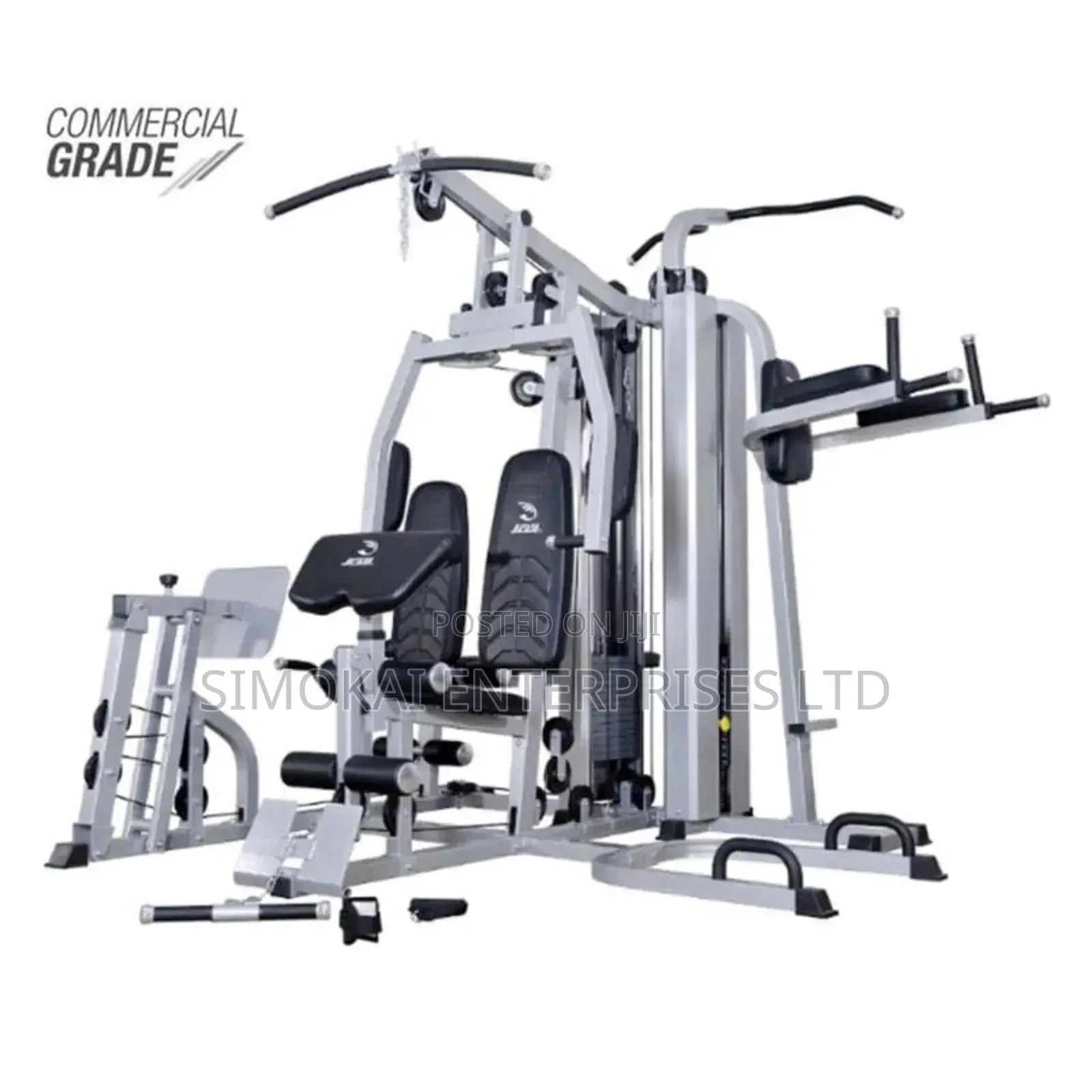 6 Stations Multi Functional Gym Equipment Commercial Grade
