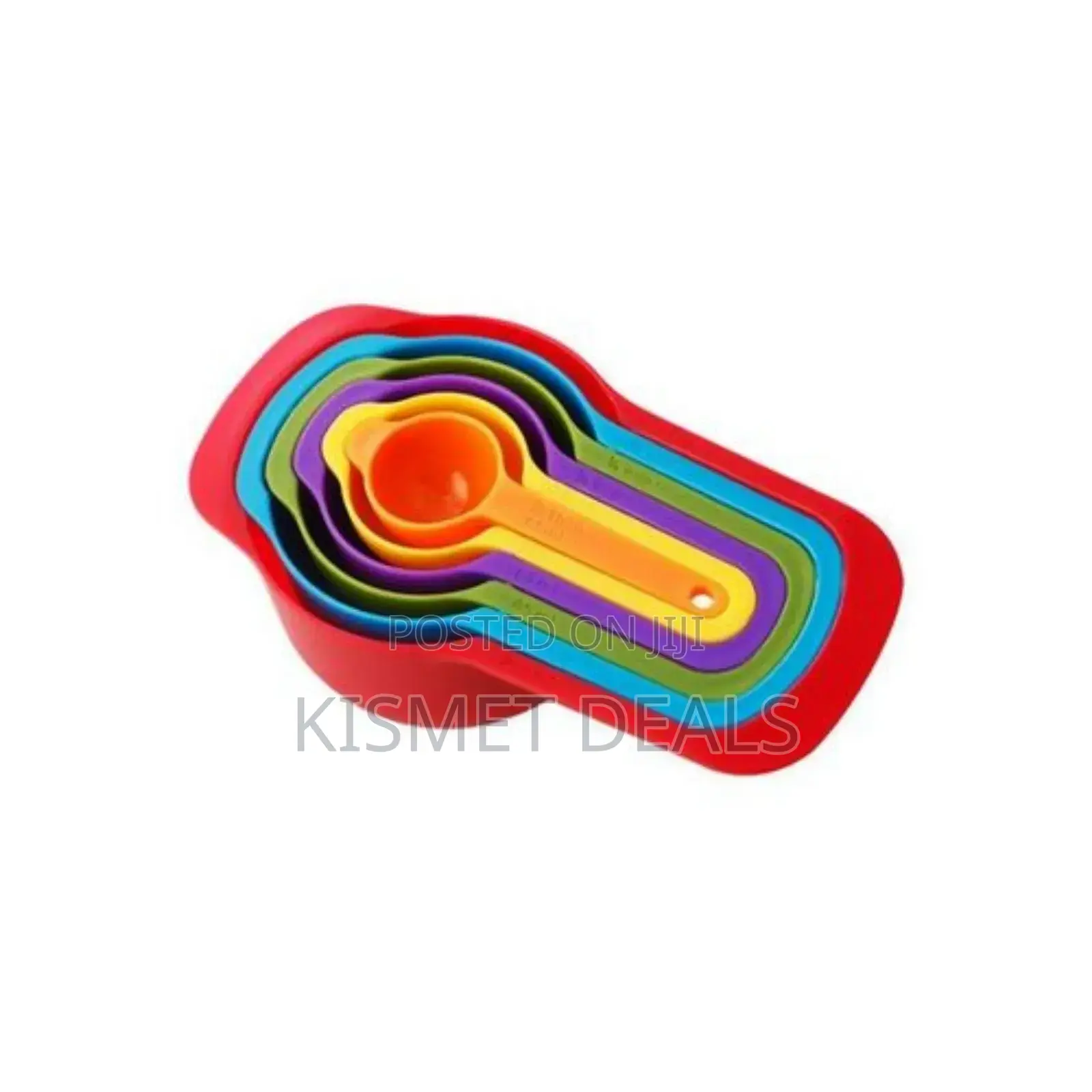 Measuring Cups and Spoons Set -6pcs-Multicolor