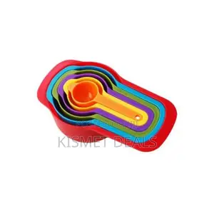 Measuring Cups and Spoons Set -6pcs-Multicolor
