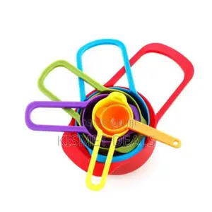 Measuring Cups and Spoons Set -6pcs-Multicolor