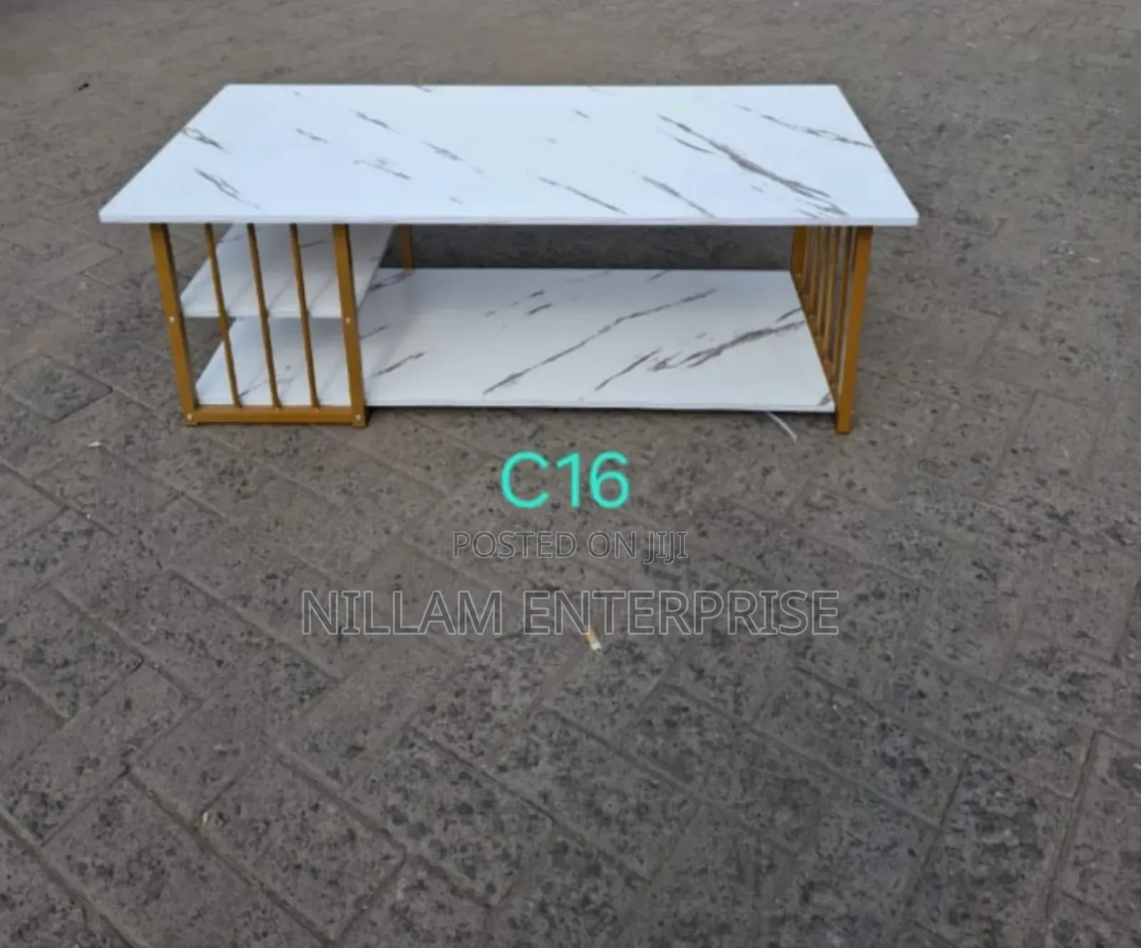 2-Tier Wooden Living Room Coffee Table