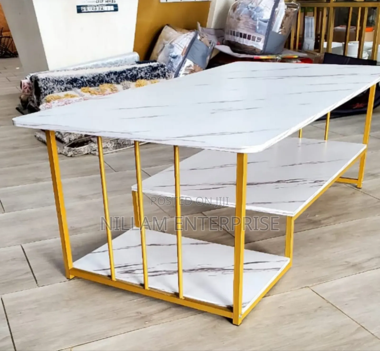 2-Tier Wooden Living Room Coffee Table