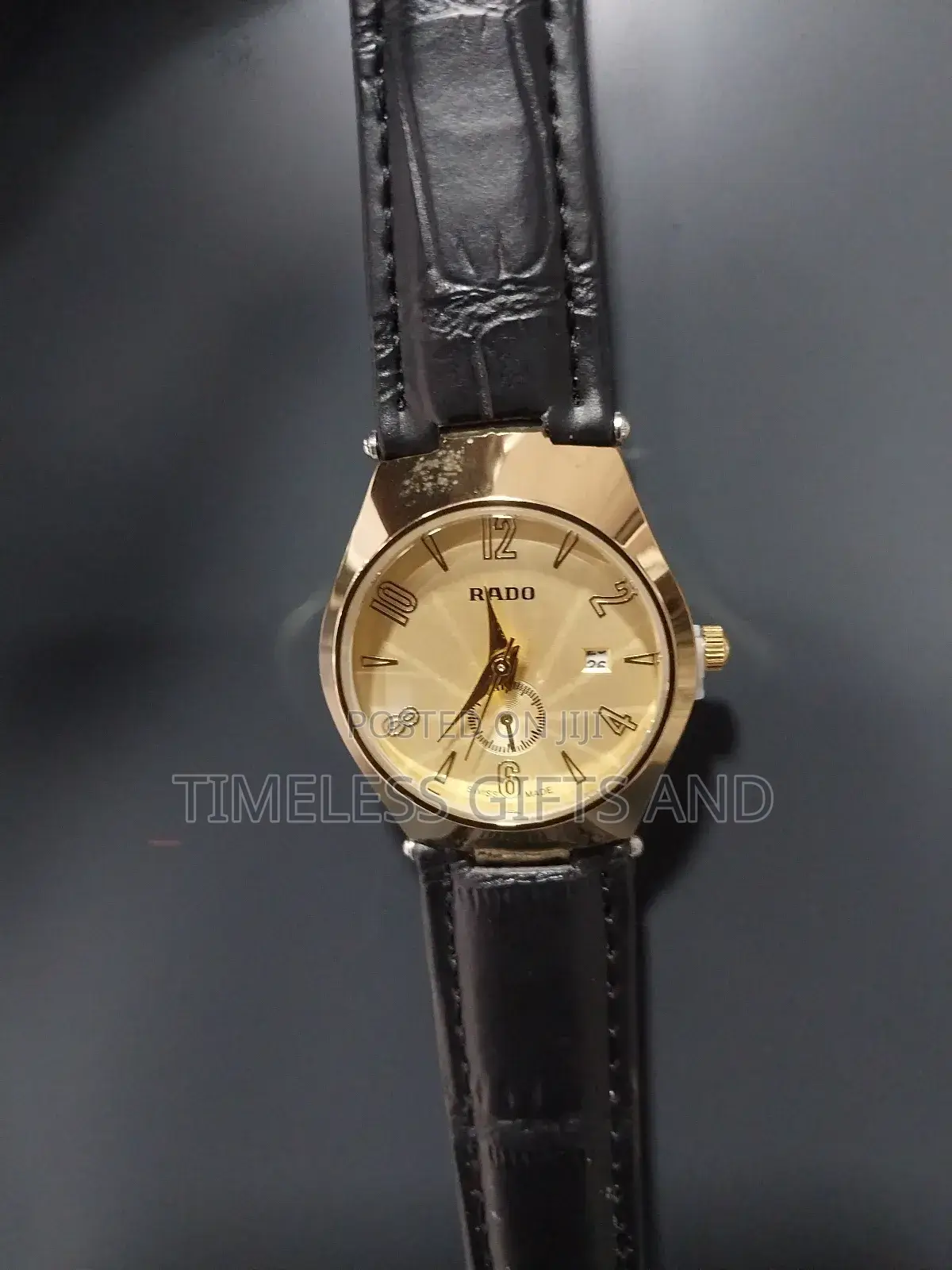 Rado Leather Black Simple Ladies Watch