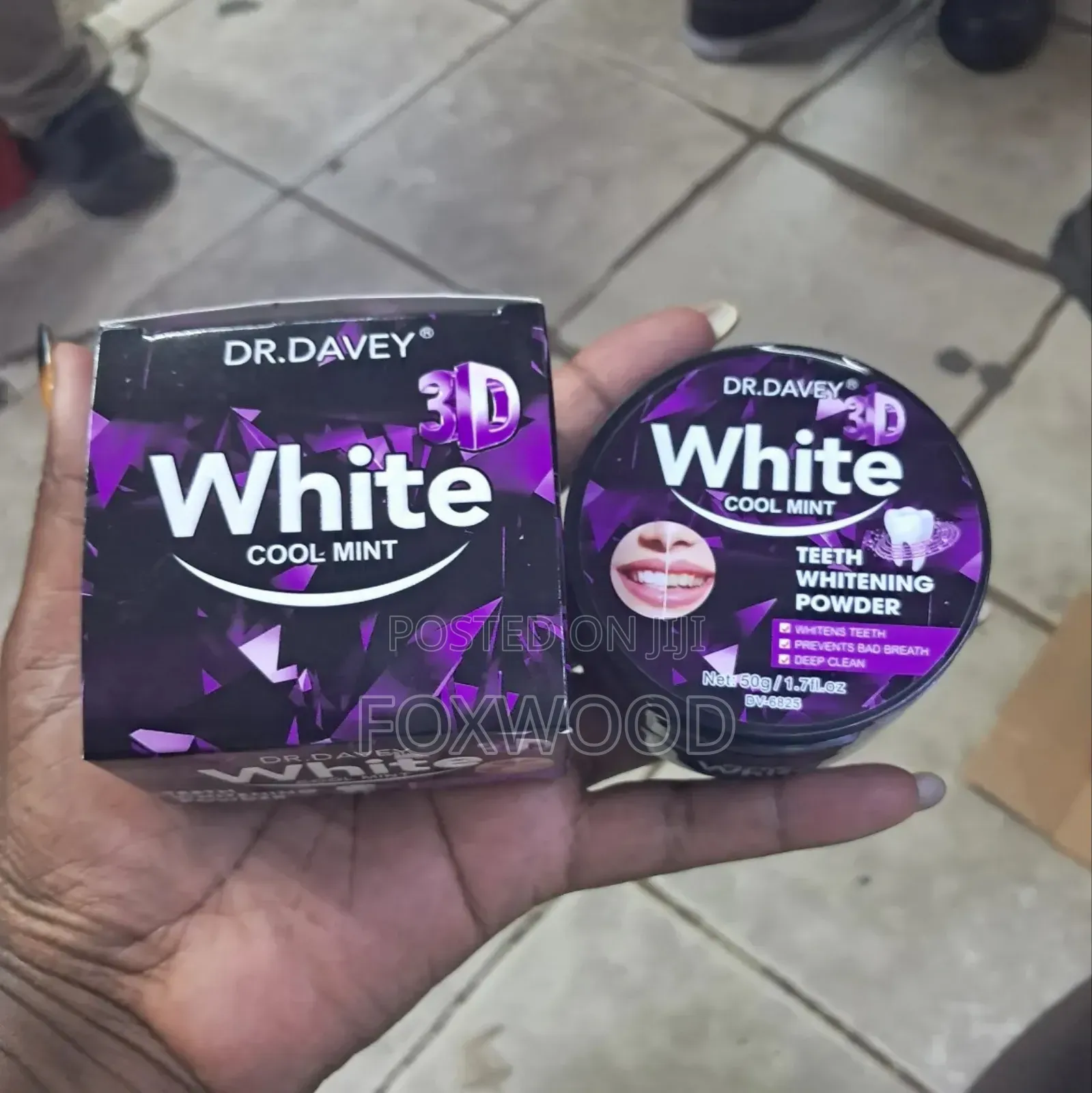 White Cool Mint Teeth Whitening Powder