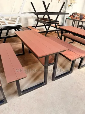 Wooden Metallic Garden Outdoor/Indoor Bench